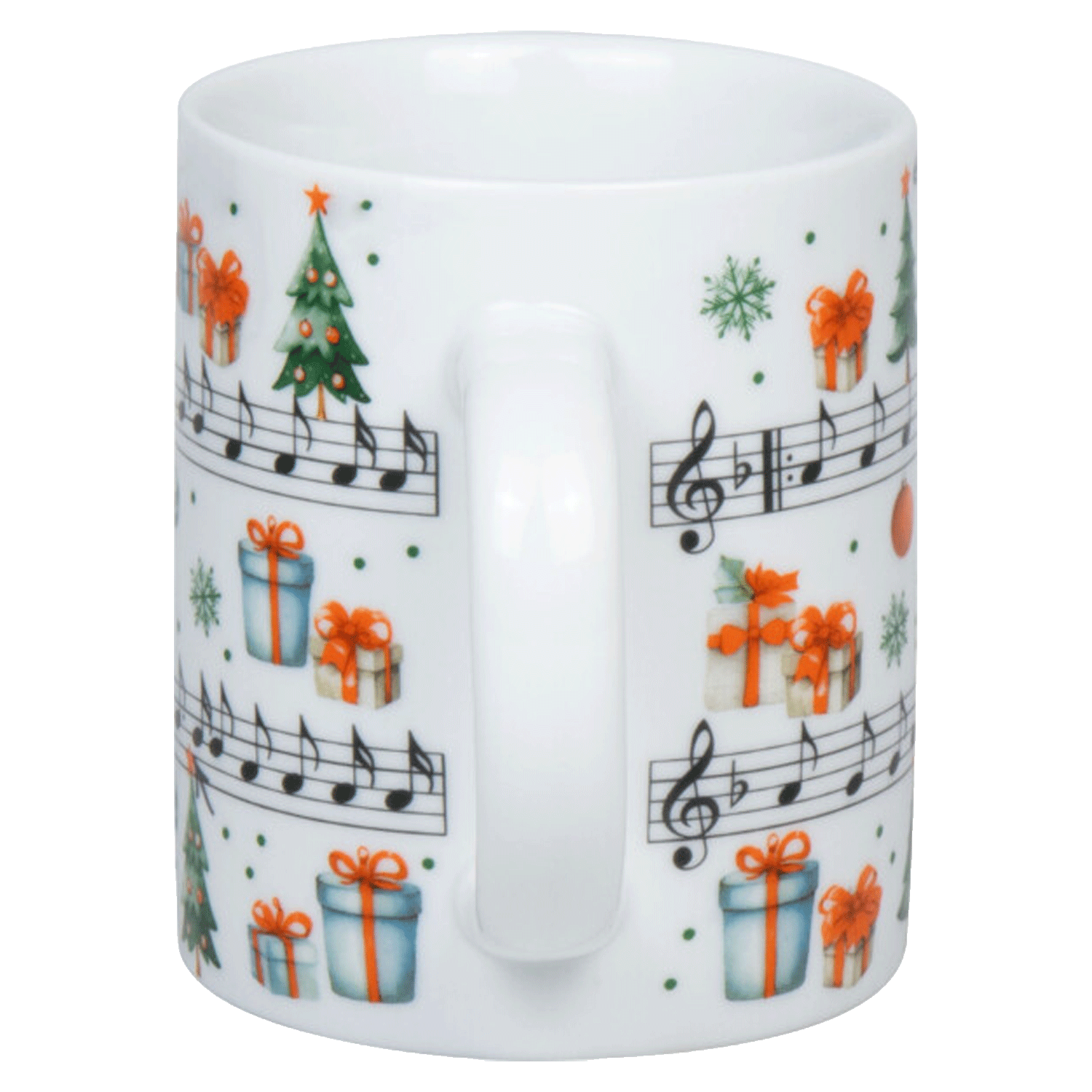 Koenitz Porzellan Weihnachtsbecher Jingle Bellshinten