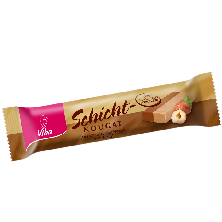 Schicht-Nougat Riegel