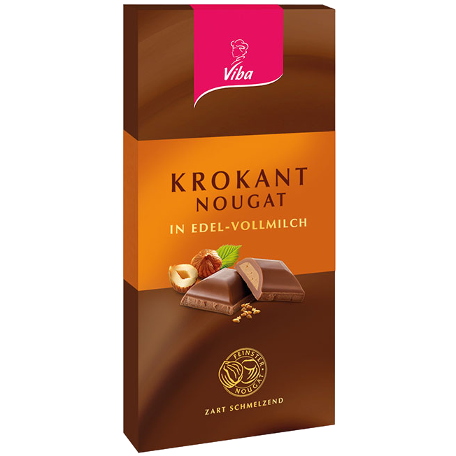 Tafelschokolade Krokant-Nougat