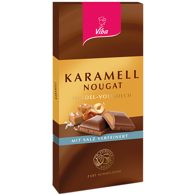 Tafelschokolade Karamell-Nougat